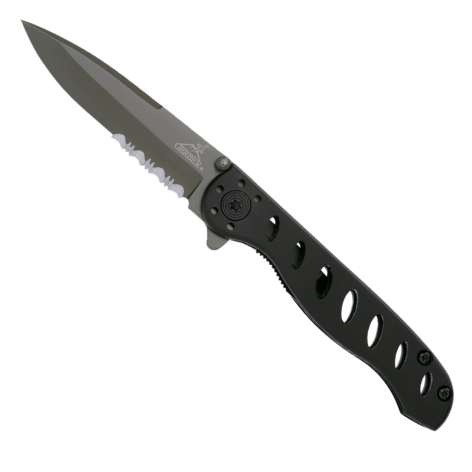 Navaja Plegable con Clip Gerber Evo Jr. Filo Dentado