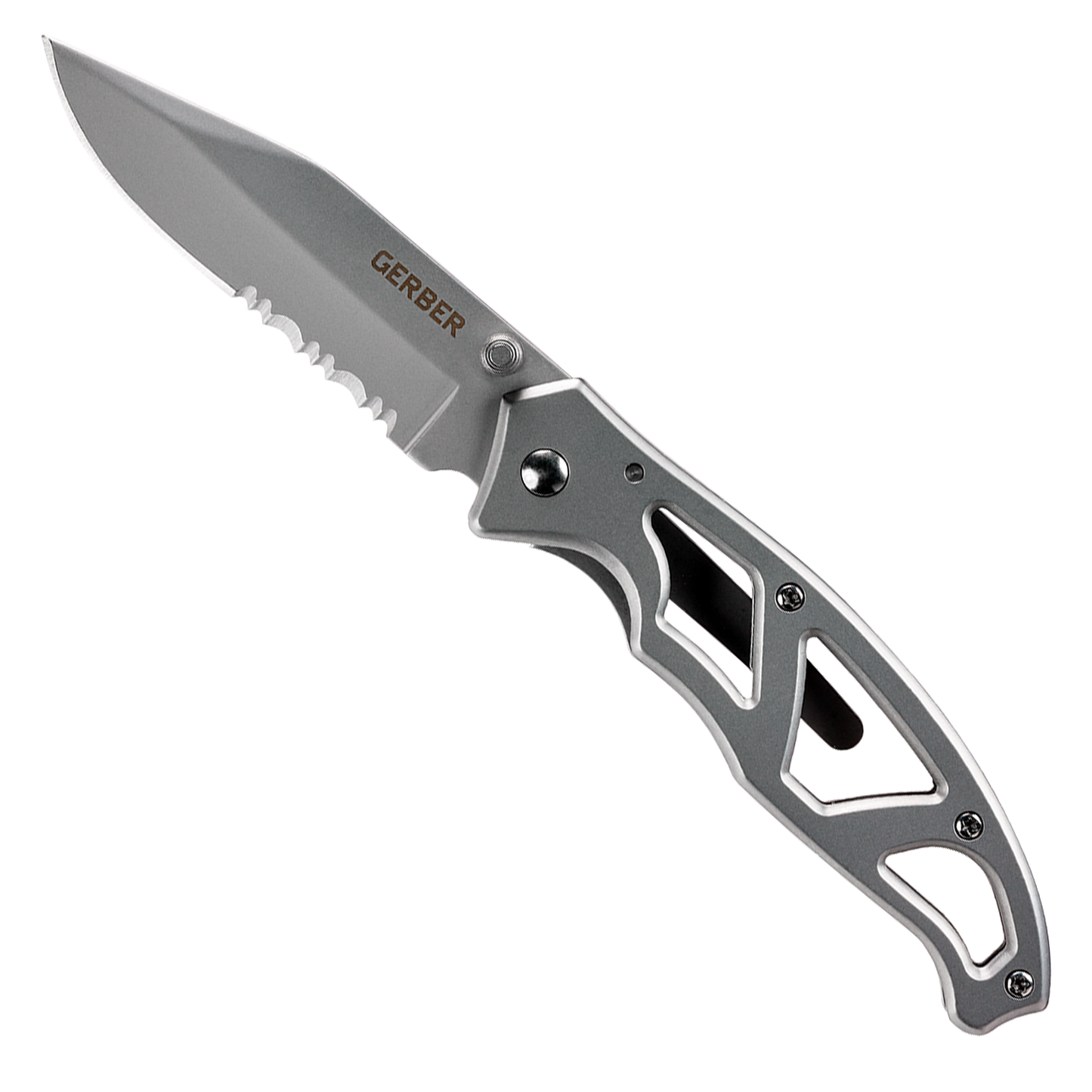 Navaja Plegable con Clip Gerber Paraframe I Acero Filo Dentado