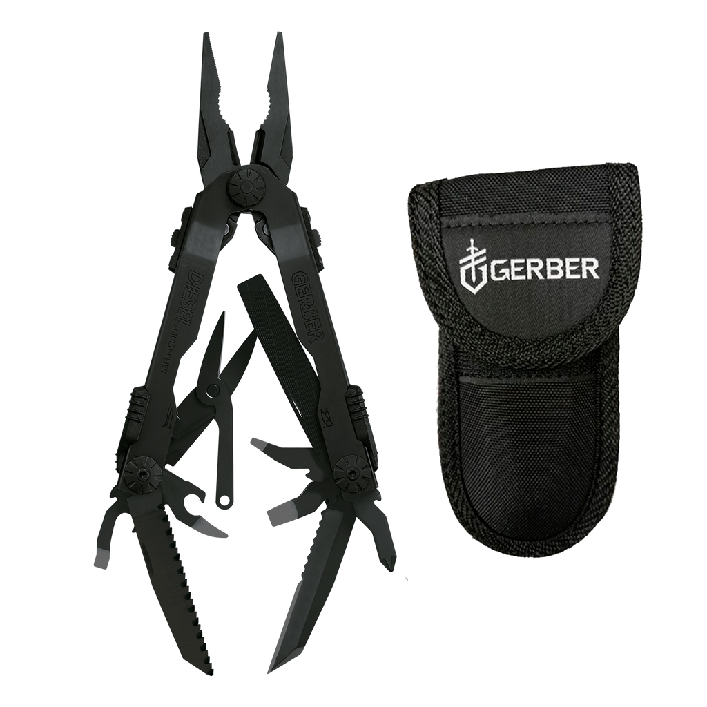 Multiherramienta Gerber Diesel Negro Con Funda De Nylon