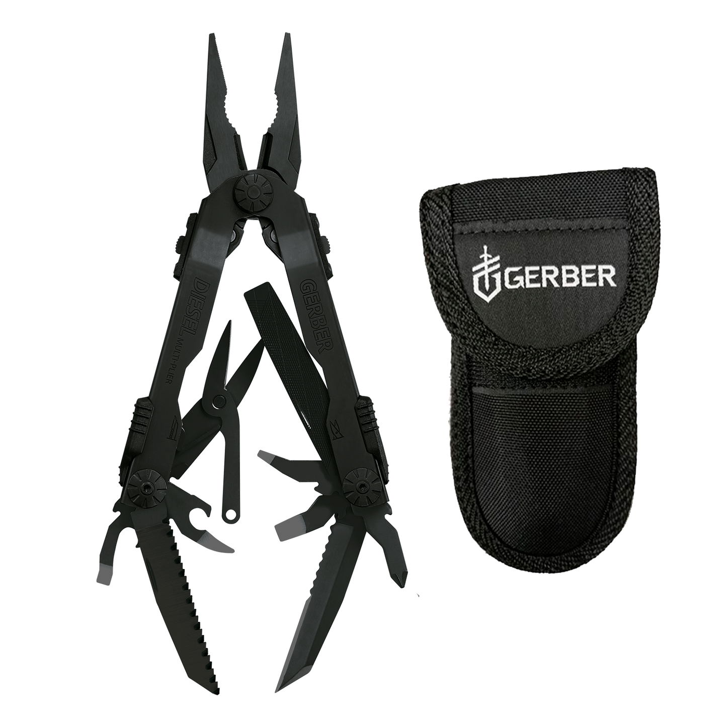 Multiherramienta Gerber Diesel Negro Con Funda De Nylon