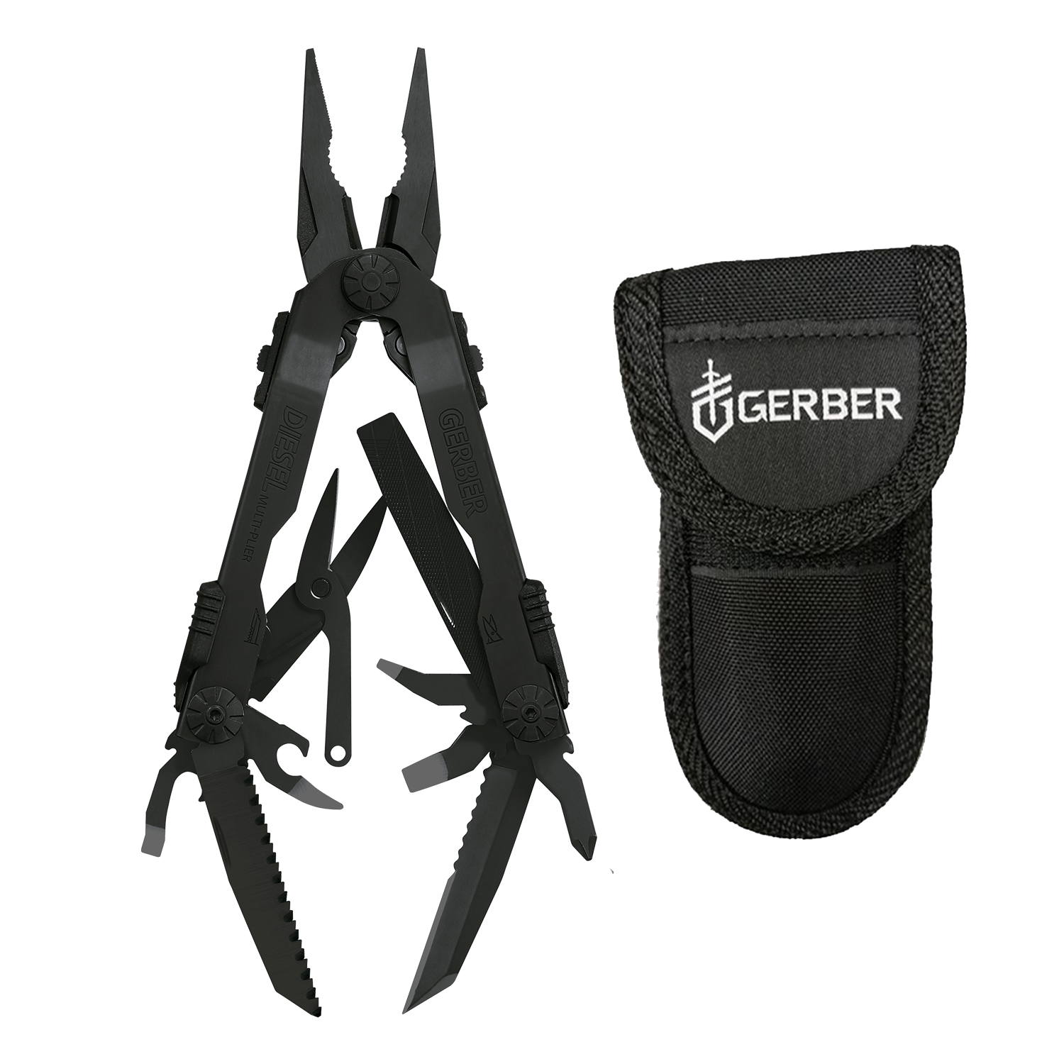 Multiherramienta Gerber Diesel Negro Con Funda De Nylon