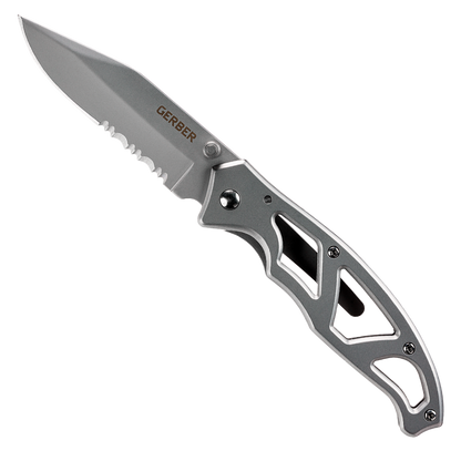 Navaja Plegable con Clip Gerber Paraframe I Acero Filo Dentado