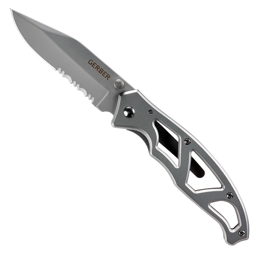 Navaja Plegable con Clip Gerber Paraframe I Acero Filo Dentado
