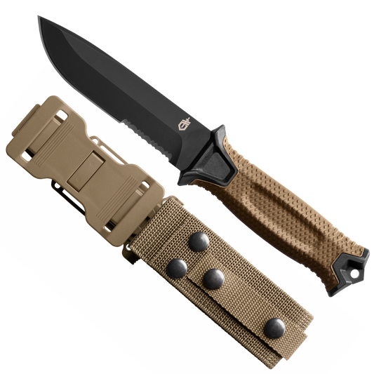 Cuchillo Táctico Gerber Strongarm Coyote con Funda
